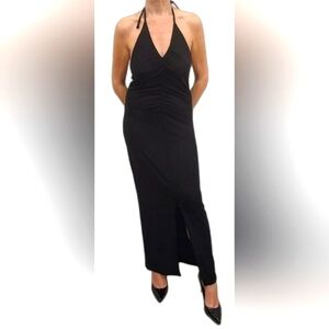 Paula Echevarría for Primark Women's NWOT Maxi Black Silver Lurex Dress. Size S